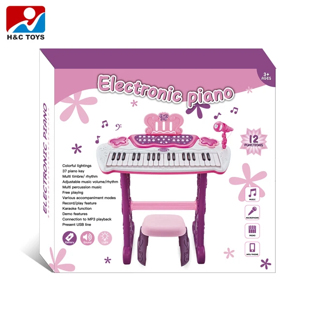 Clavier musical multifonction 37 touches avec microphone piano électronique éducatif jouets