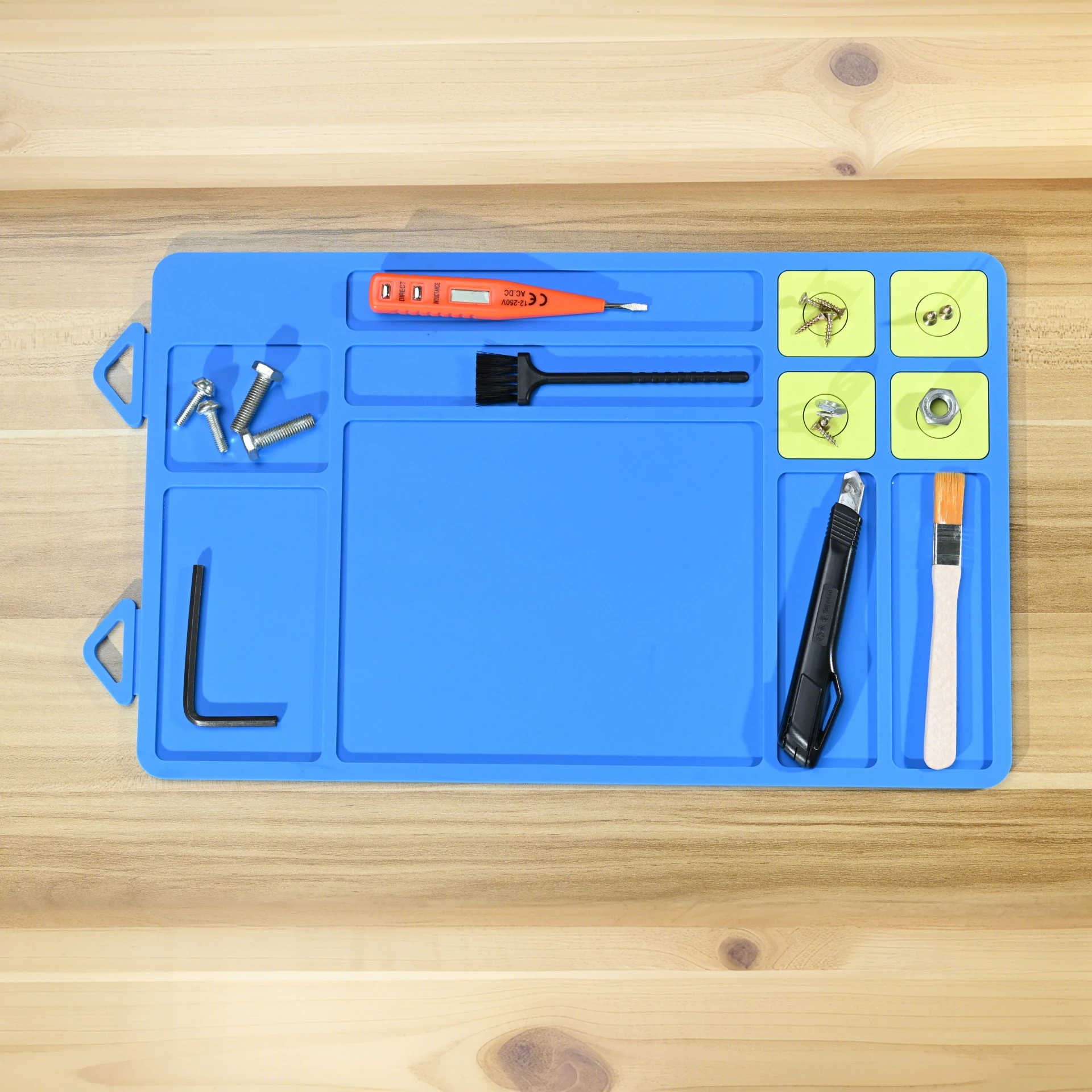 High Pressure Large & Small Magnetic Soft Rubber Repair Tool Cleaning Mat for Tool Component Maintenance & Hunting Accessories