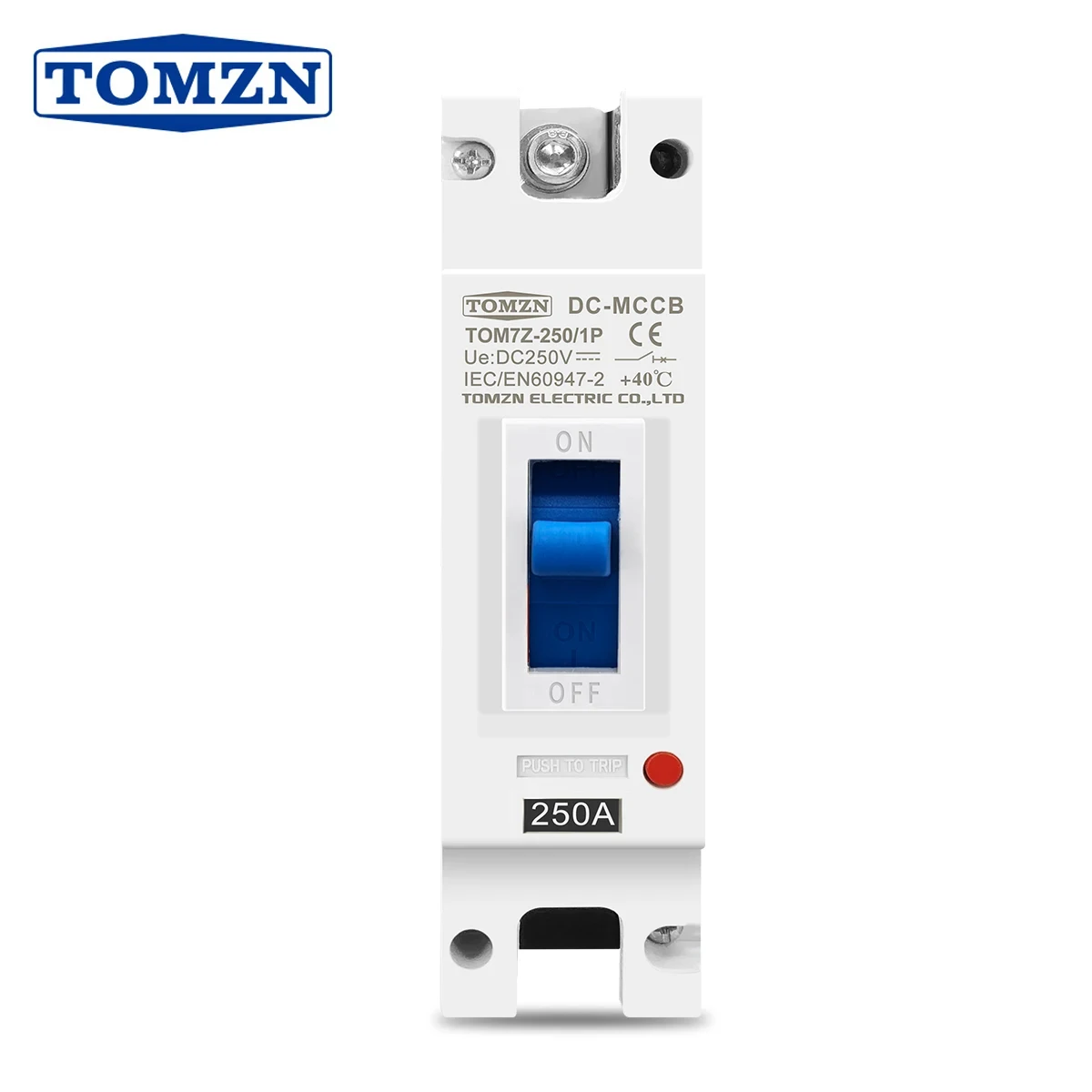TOMZN 1P DC 250V DC ソーラーモールドケースサーキットブレーカー MCCB 過負荷保護スイッチプロテクター 太陽光発電 PV 用