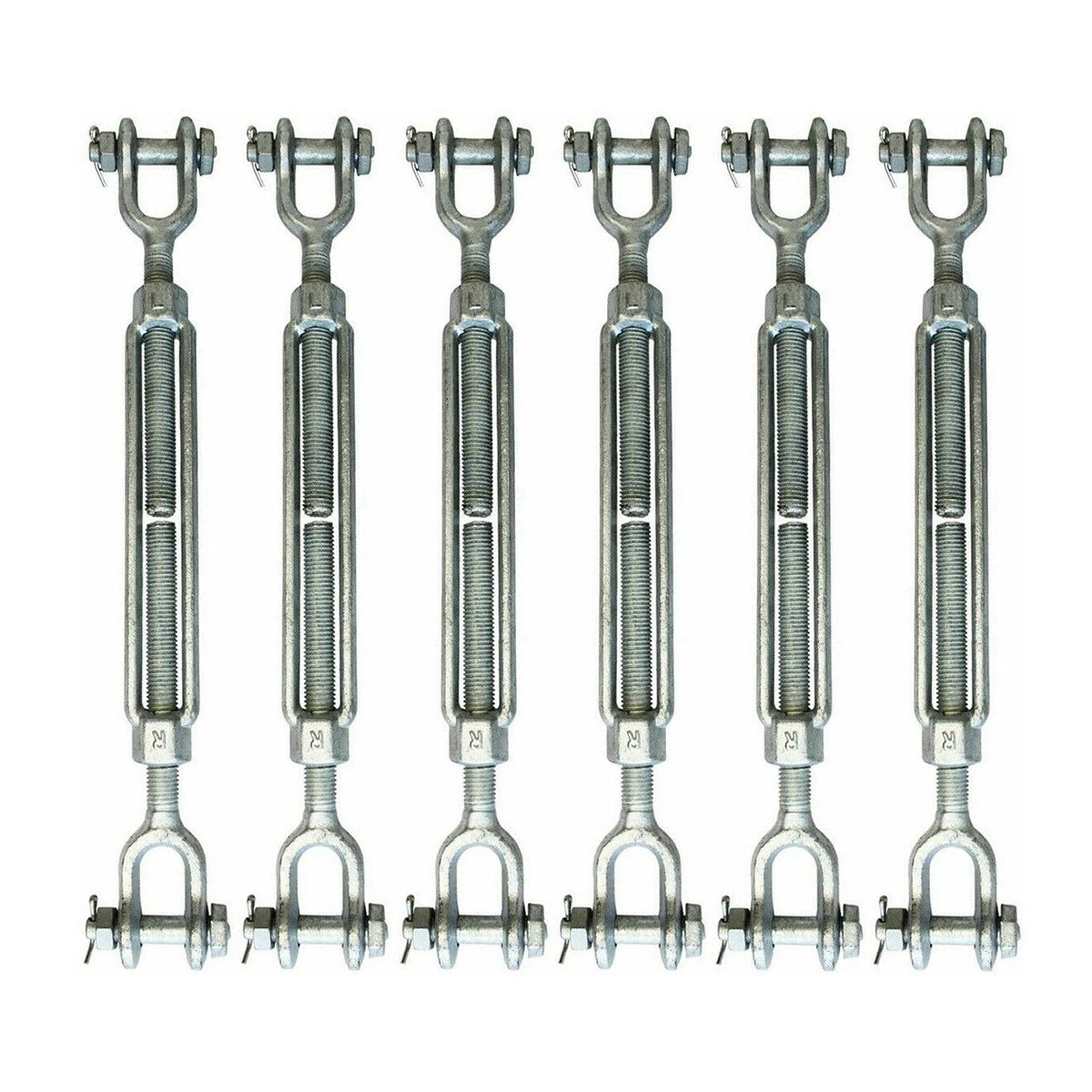 Din1480 Marine Galvanized Drop M25 Clevis Jaw And Jaw Turnbuckle