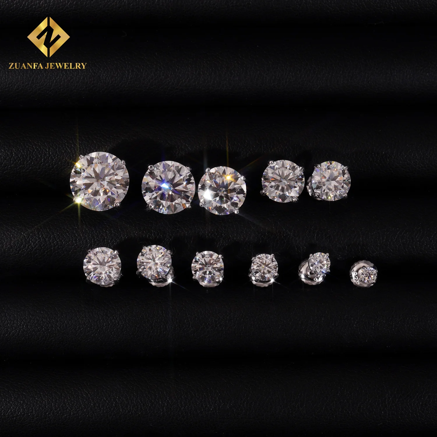 Ready to Ship Zuanfa Jewelry Round Brilliant Cut VVS GRA  display picture 1