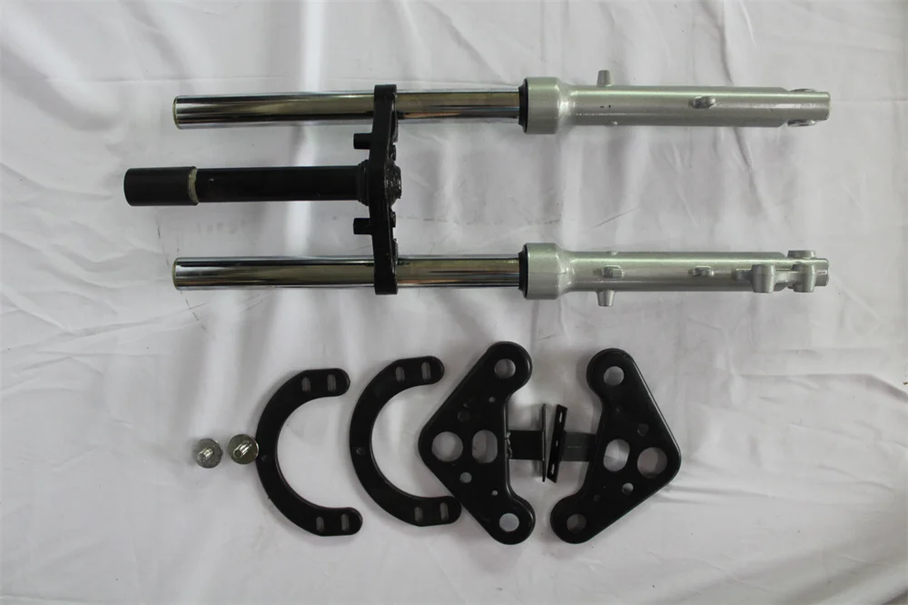 Double Shoulder Bicycle Forks Dual Crown 16 Inch Mountain Bikes Front  Shocks Air Suspension Fork for Super Dirt Bike