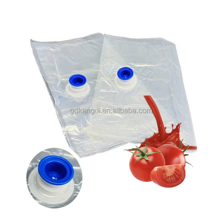 Lot De 5 Sacs De Rechange Bag-in-Box 5L - Avec Valve Papillon - Pour Vin, Jus, Boissons