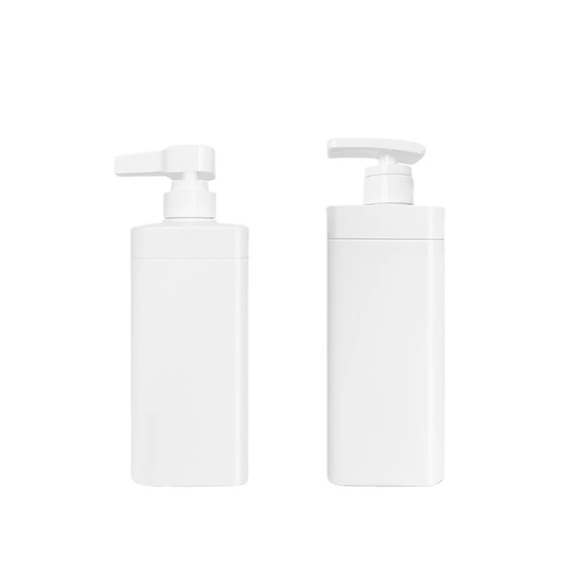 500ml 720ml HDPE Plastic Body Wash Bottle Visible Liquid Level Line Shampoo Bottle Cosmetic Emulsion Packaging Container