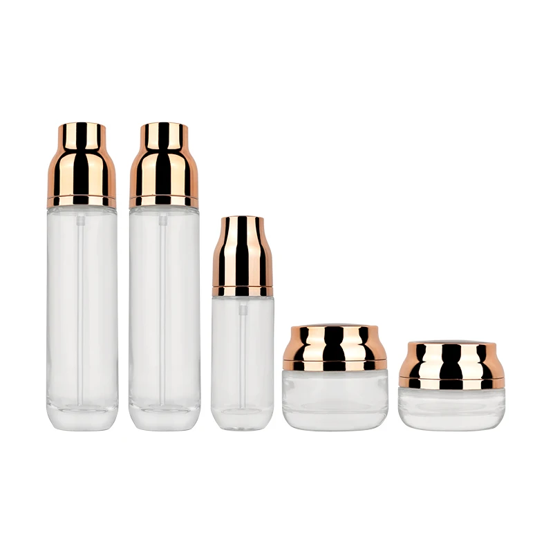 120ml 120ml 40ml 50g 30g face serum bottle,transparent toner bottle, glass bottle spray,glass bottle set,cosmetic bottles