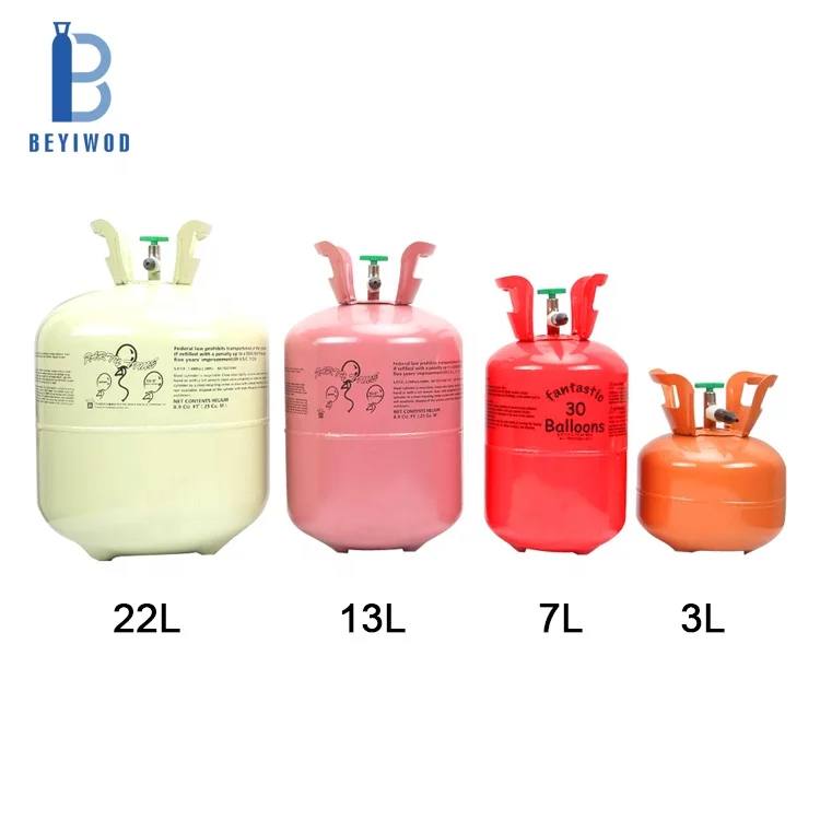 CE DOT KGS GB 20lb 30lb 50lb 70lb 100lb 5L 7L 13L 22L Bouteille à gaz d'hélium jetable pour gonfler des ballons d'hélium