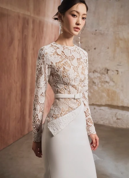 formal dresses alexandria Alex Evenings Long Stretch Scuba Off The Shoulder Dress with Cascade : 14 main image 0