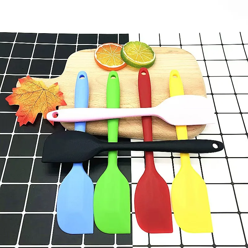 product kitchen food grade cake scraper spoon heat resistant silicone pastry cream spatula-3