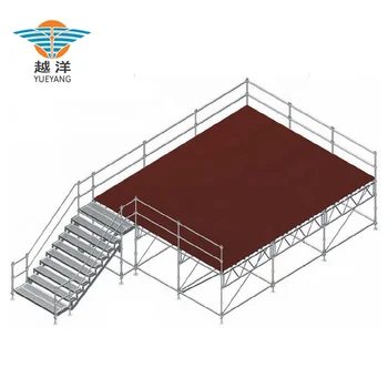 Outdoor Raised Platform Stage System In Layher Style For Event Use ...