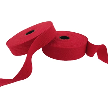 Wholesale Cotton Red Festive Webbing Garment 100% Cotton Sewing Accessories Bag Tape