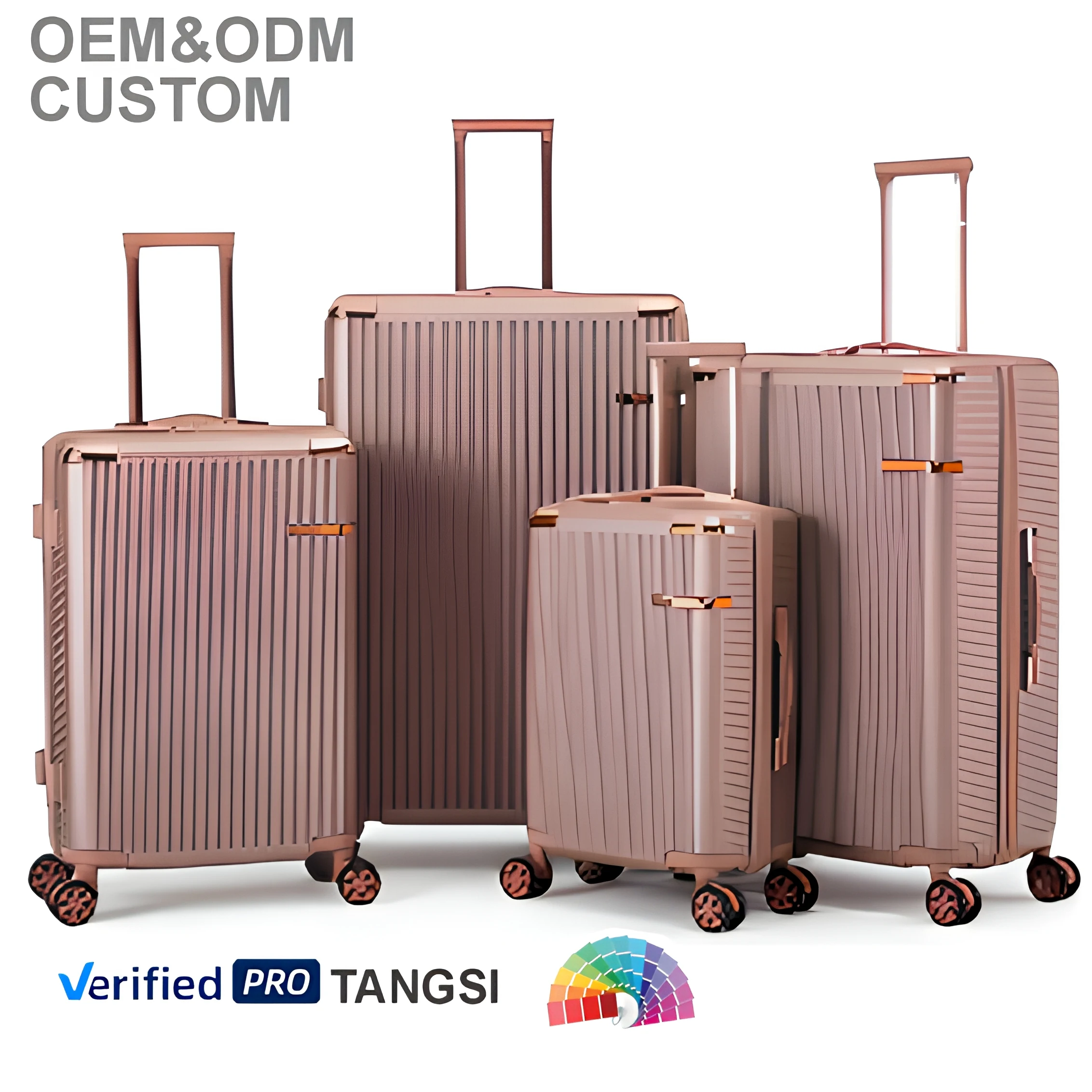 Customized ABS Trolley Suitcase Set 20/24/28/32 Custom Travel Bag Abs Travel  Spinner Wheels Luggage Sets