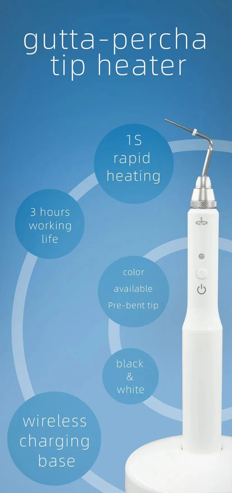 Stylet Chauffant Sans Fil Pour Obturation à La Gutta-percha - Système Dentaire Endodontie, Neuf