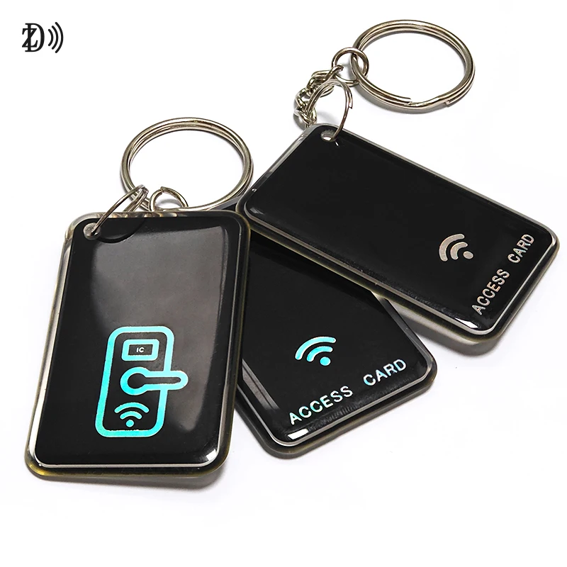 NFC TAG 13.56MHz PET/PVC/Metal NFC Chip Customized Waterproof Epoxy Tag RFID NFC Keychain Key Fob