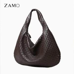 Bag Manufacturer Hot Sale Commuting Large Capacity Hand Bags Women High-end Woven Genuine Leather Handbags for Ladies