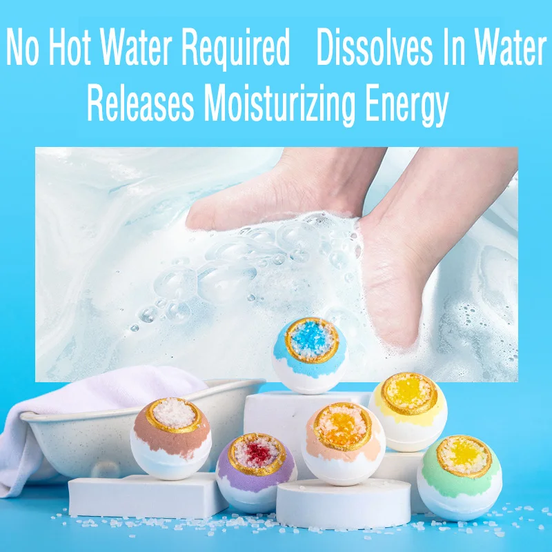 Экстракт растительной эссенции банный шар спа расслабляет тело и увлажняет кожу в различных цветах ароматах