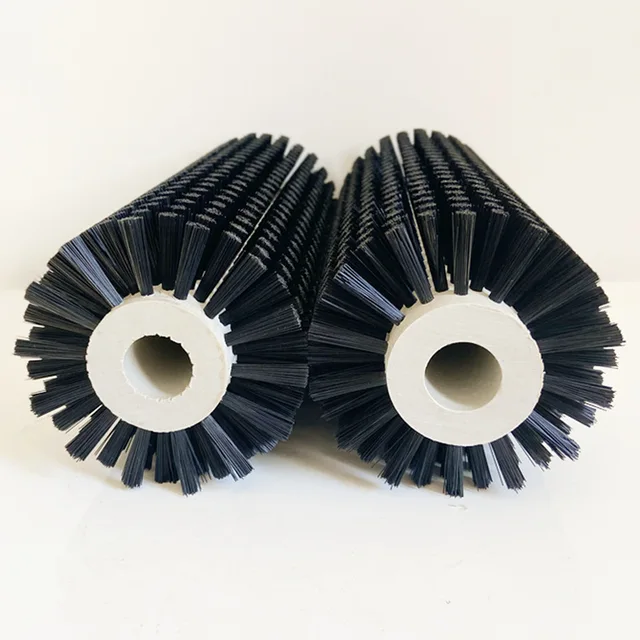 Industrial DIY OEM Conveyor Belt Cleaning Brush Roller with Nylon Bristles 3-Year Warranty Customizable Options