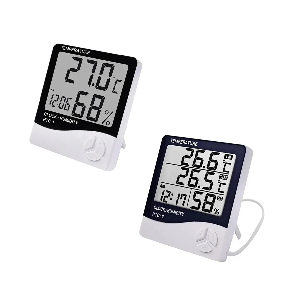 HTC-2 Digital Temperature Humidity Meter with Clock Price in