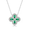 Collana di smeraldi coltivati