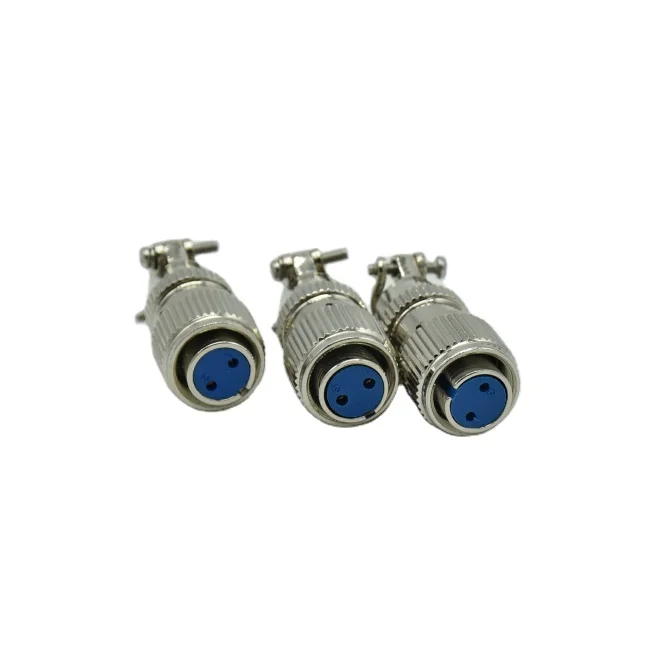 High-Temperature Resistant 2-Pin Waterproof Metal Plug Socket Glass Sintering Connector Panel Mount DIN Sealed Connector Power
