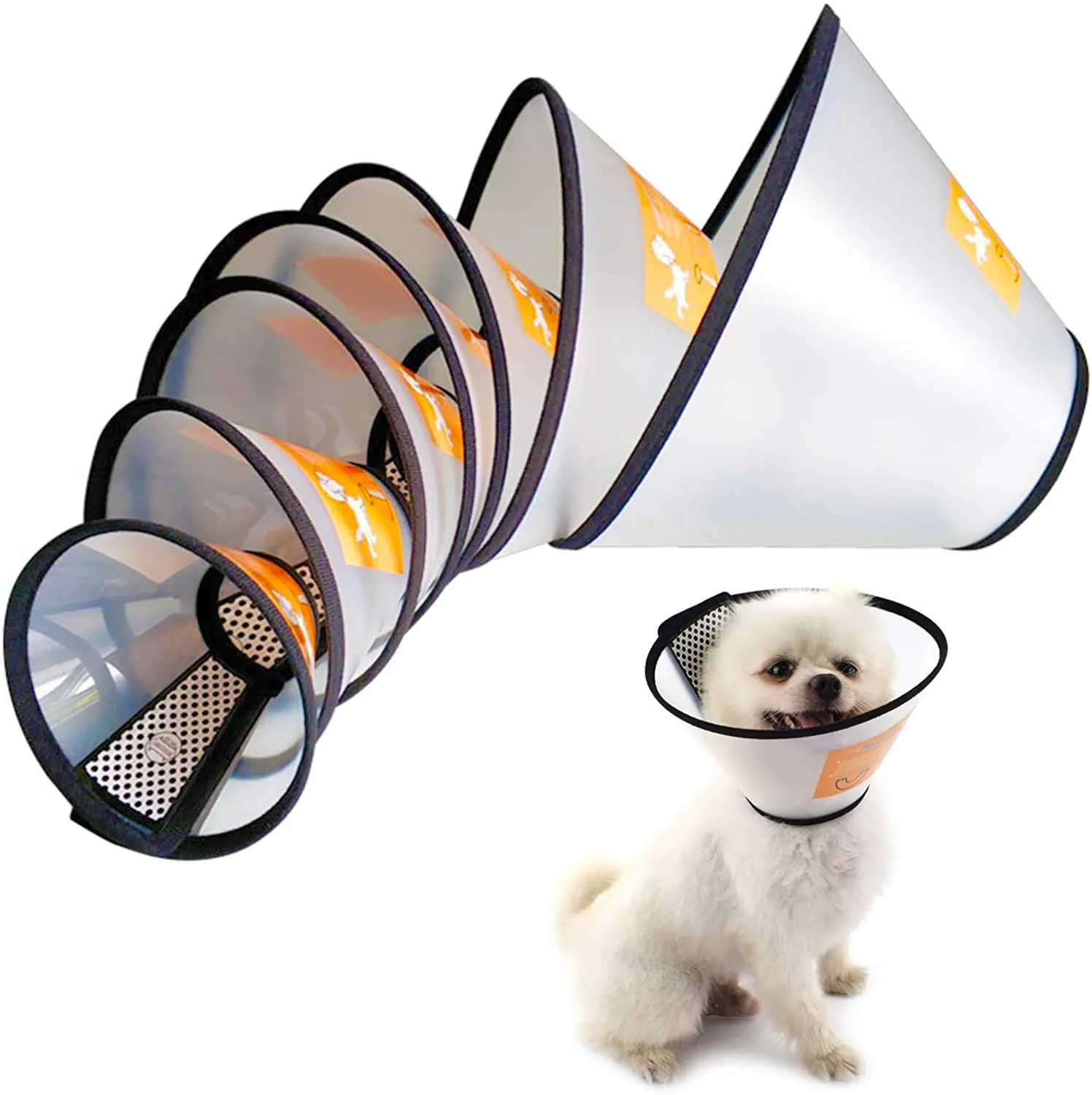 MY-PETS Protective Pet Recovery Collar for Cat and Small Dogs Soft E-Collar Surgery Protector Suit Cone of Shame for Christmas 