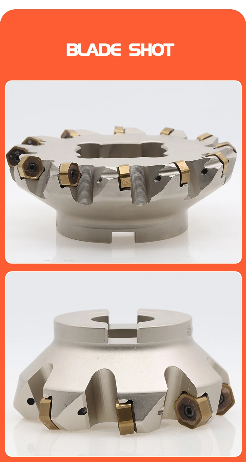 Functional Length Indexable Face Milling Tool Hngx S45hn09ccf Replace