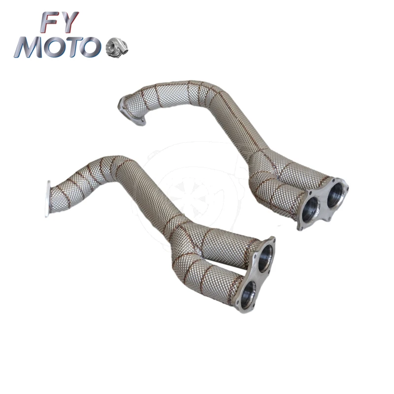 RLC EXCLUSIVE【PORSCHE 959 (リアフード開閉タイプ)】 FY MOTO Heat Shield Downpipe for Porsche 718 GT4/GTS