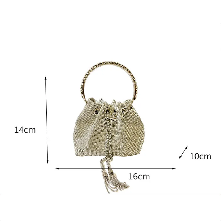 Clutch da donna con dettagli in strass borsa per abito da sera_voghion.com