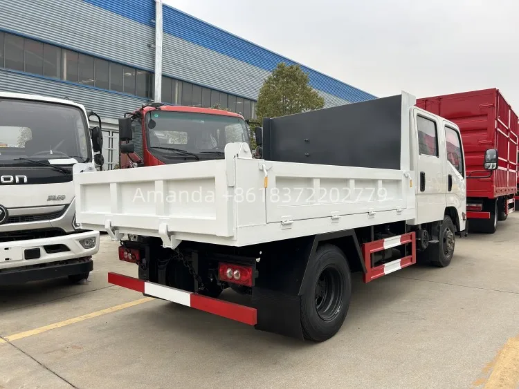 JMC Brand New 4x2 Left Hand Drive Double Cabin 3tons Light Tipper Dump Trucks for Sale