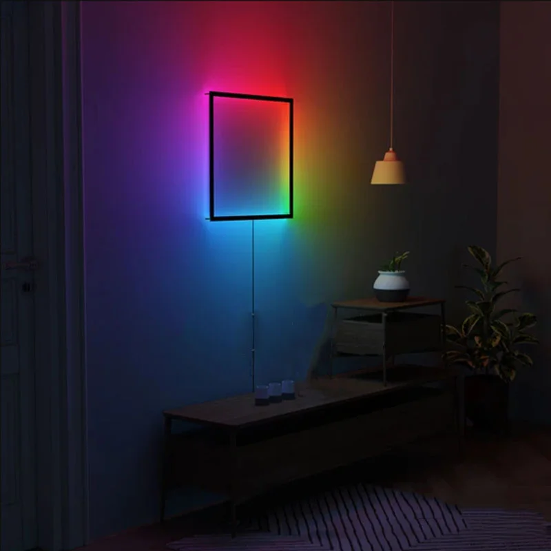 MTF 2021 Modern new design indoor rgb led wall lamp bedroom living room ballroom decorative light changing with remote control