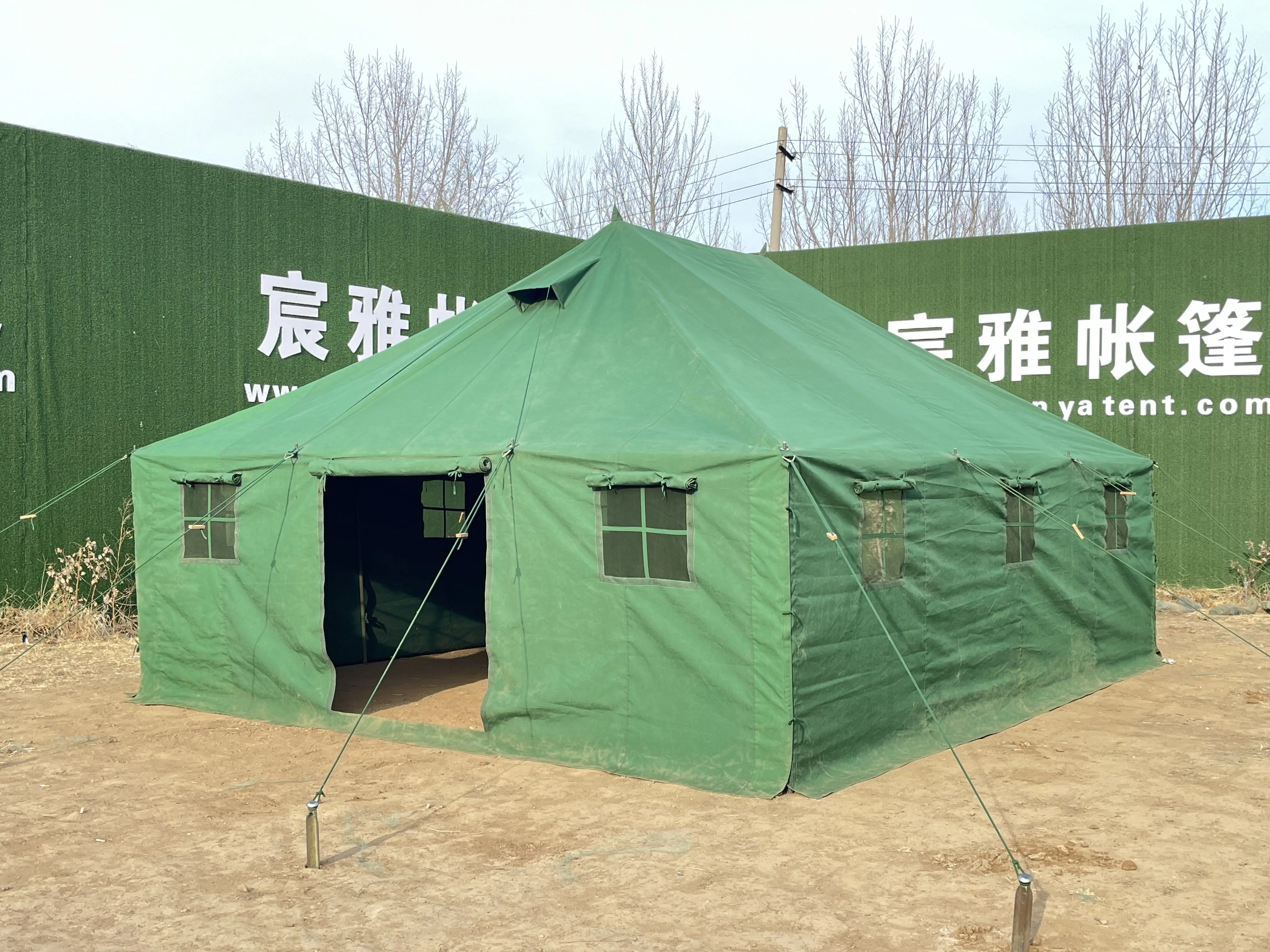 Customized 20 Person Waterproof Camping Tent Heavy Duty Canvas, OEM