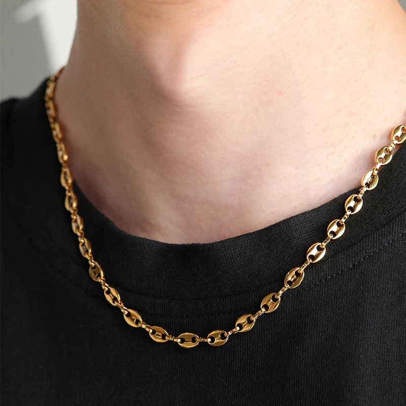 Hovanci Stainless Steel Necklace Chain Bulk Hypoallergenic Waterproof