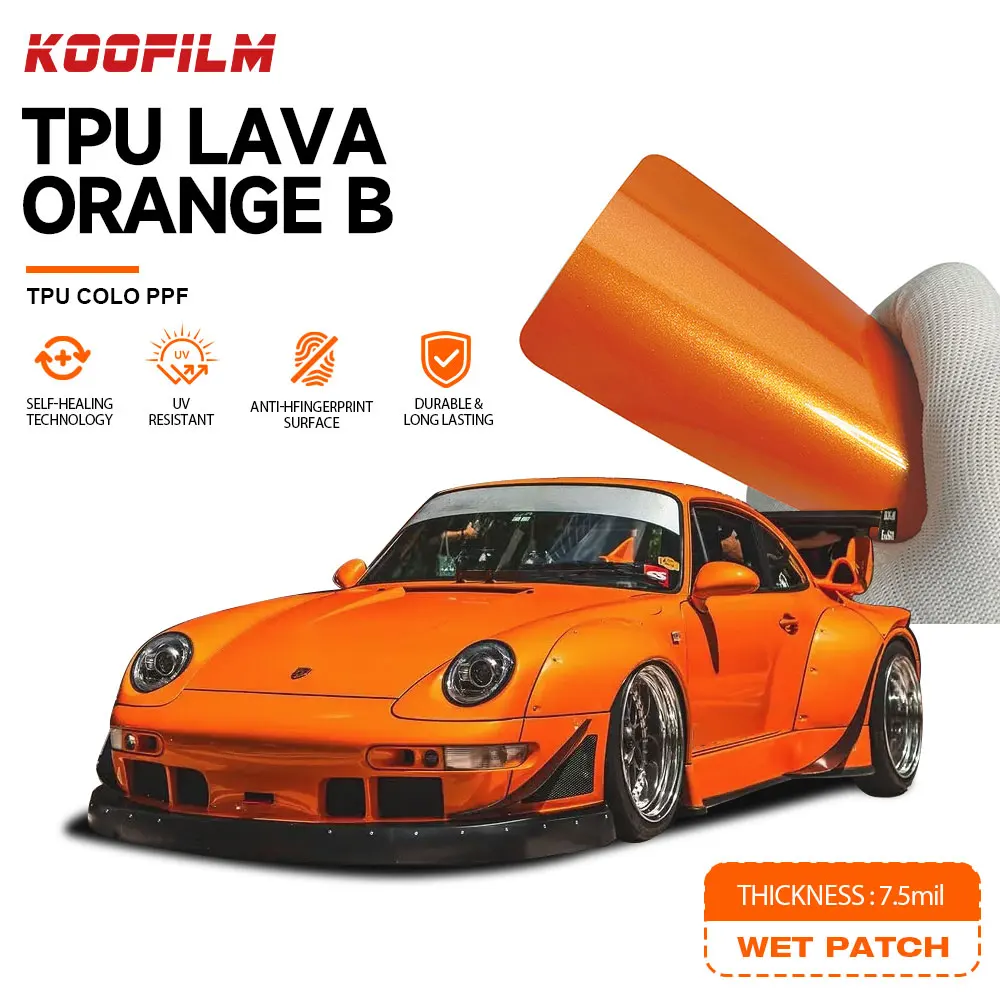 Orange Wrap PPF Automotive Vinyl Wrap Color Change Paint Protection Film For All Cars 300+ Colors