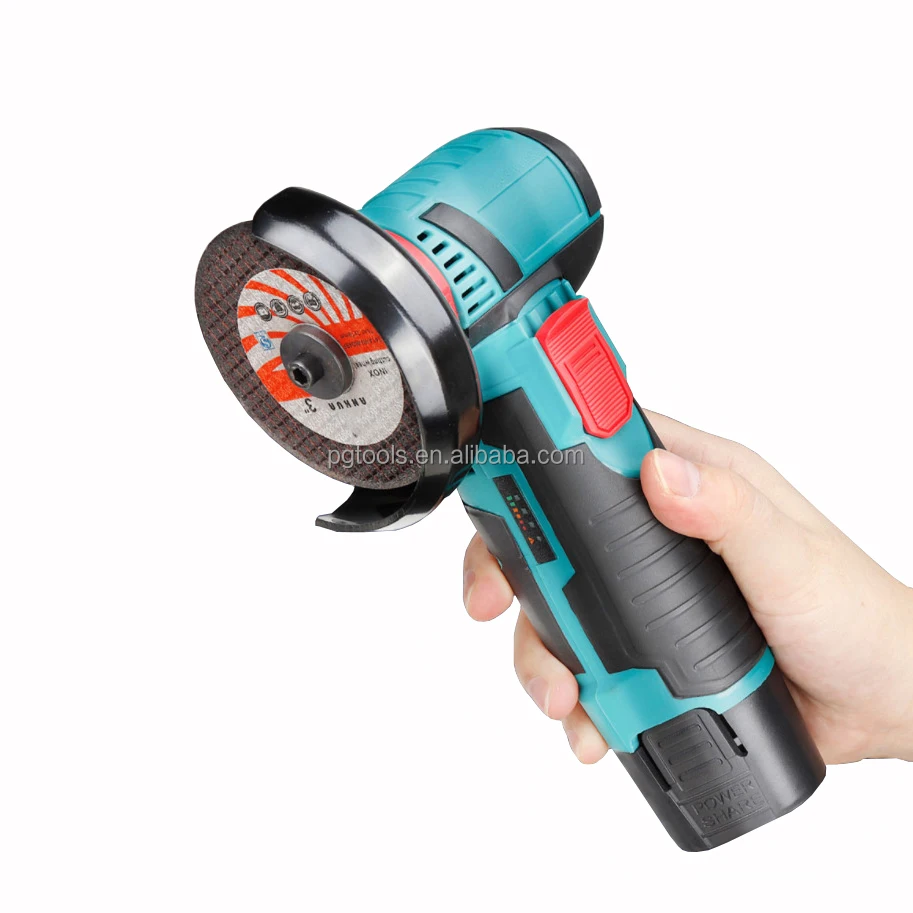 12V Electric Angle Grinder Cordless Small Angle Grinder Rechargeable  Machine Battery Operated Grinder 19500Rpm Mini