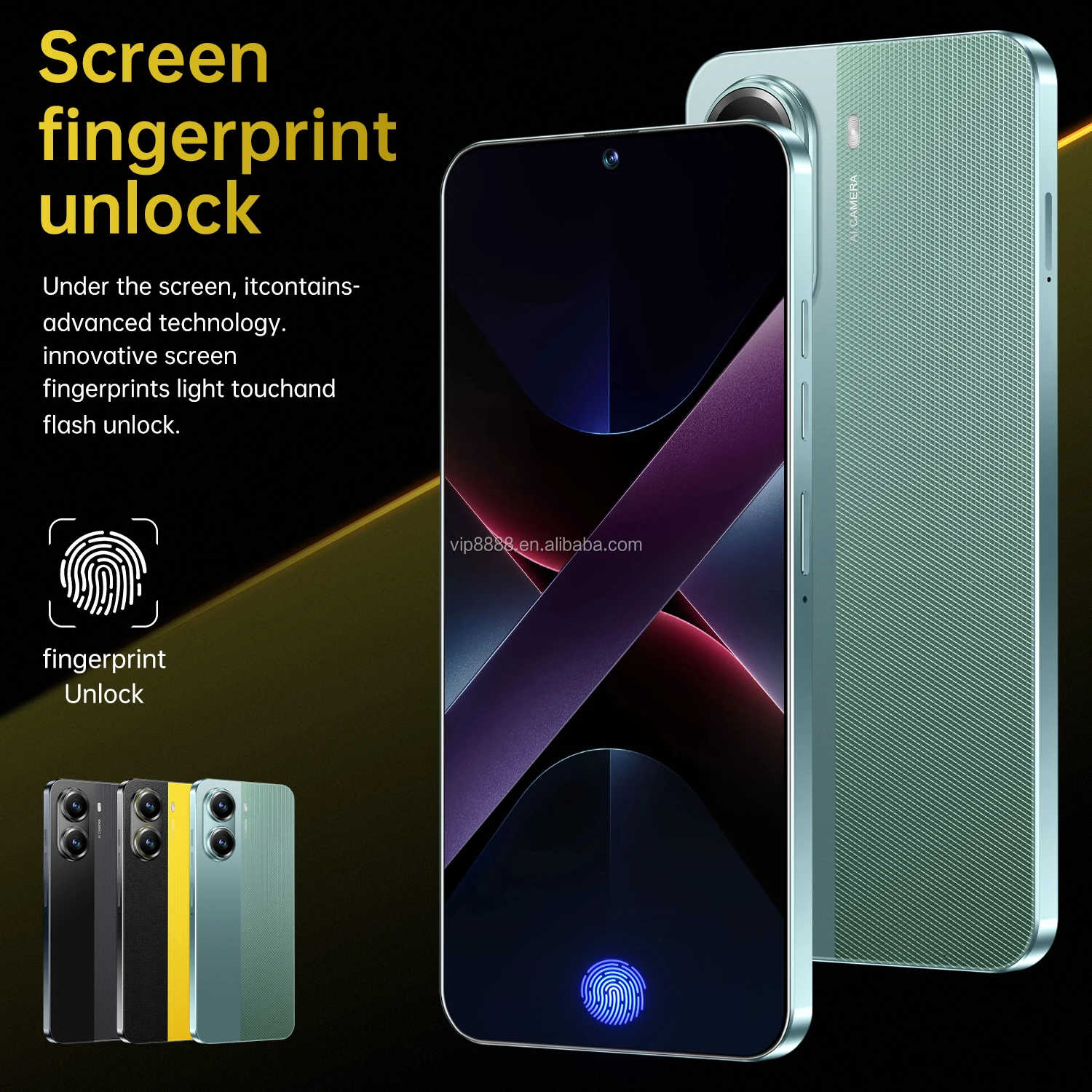 Real High Quality Global X7 Pro Dual SIM Dual Smart Phone 16+1TB Full Screen 7.3inch Android 14 8000mah Smartphone X7 Pro