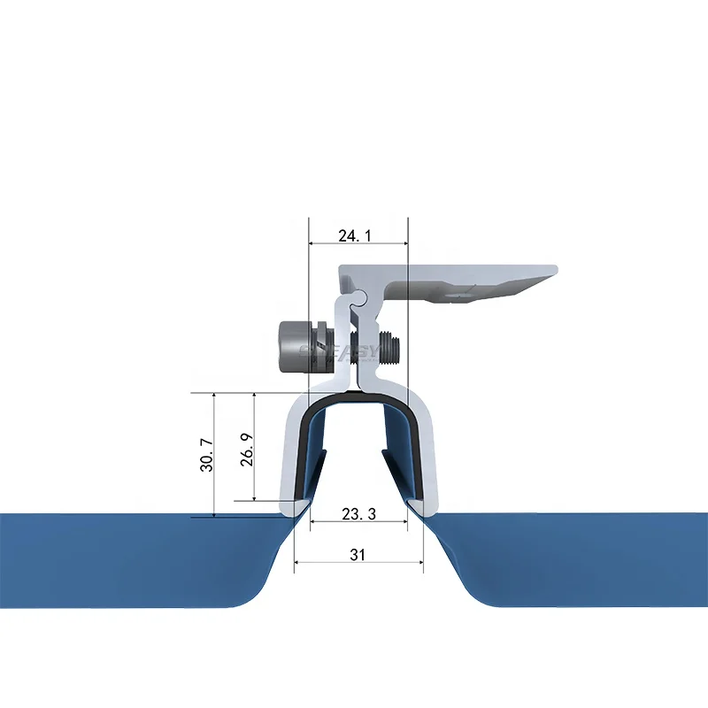 SOEASY klip замок с алюминиевой панелью стойка зажимом для крыши