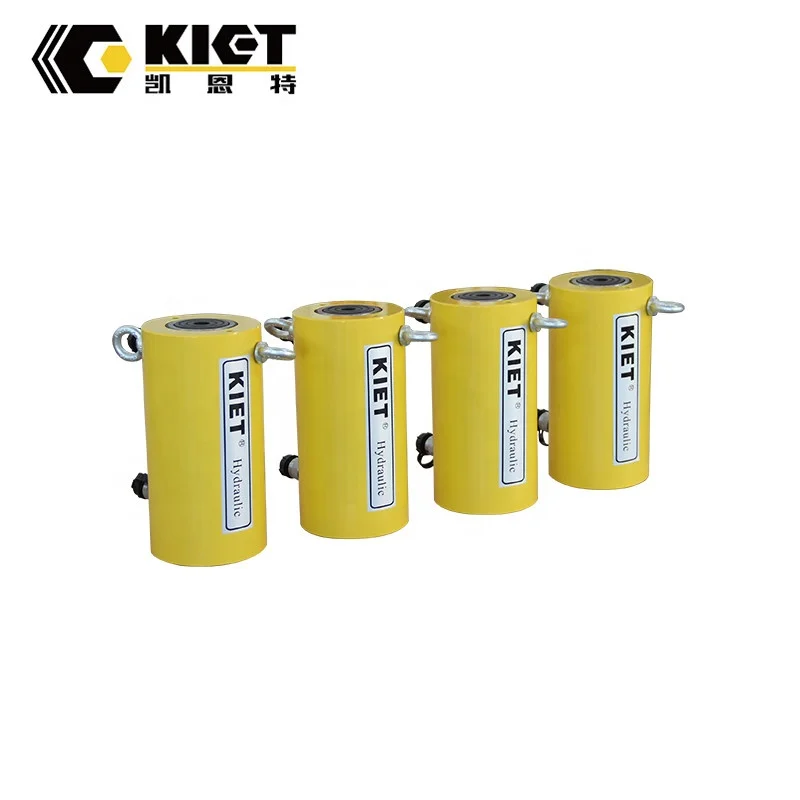 800 Ton Double Acting Ultra-Thin Hydraulic Jack 300mm Stroke 700 Bar for Heavy Equipment Maintenance CE ISO KIET