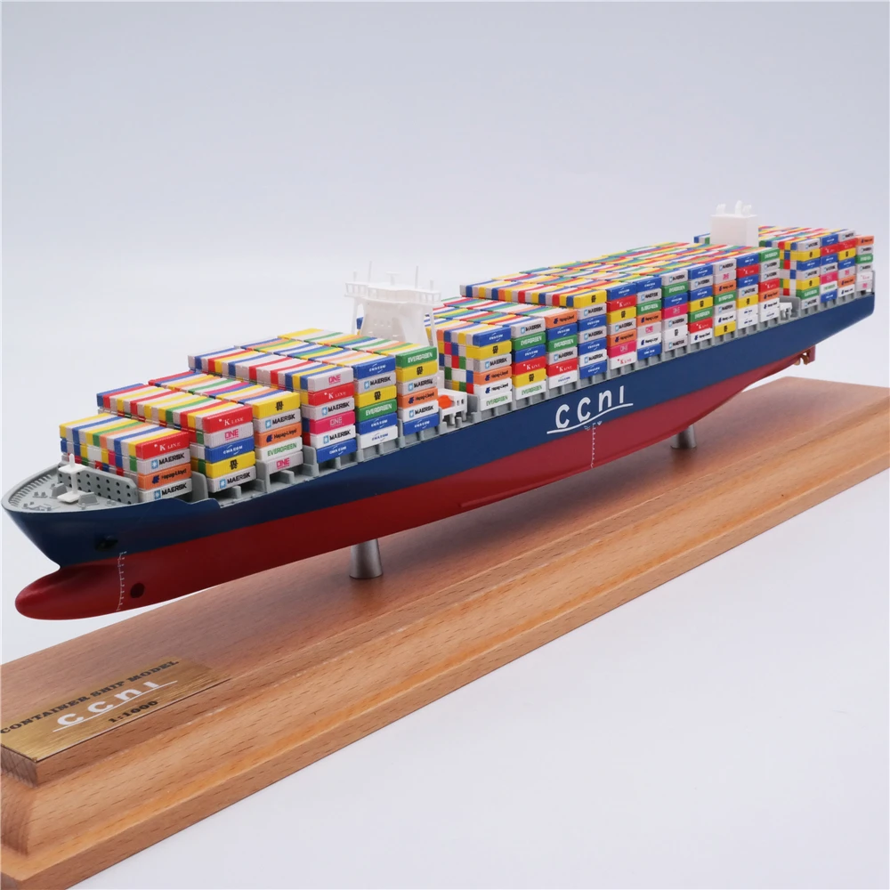 【A】35cm CCNI Container ship model Color-B Shipping line CCNI O.A.S ship model