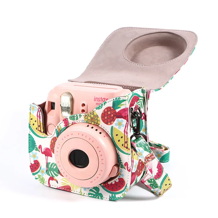 Fujifilm Instax Mini 8/Mini 9 зеленый чехол для камеры животных