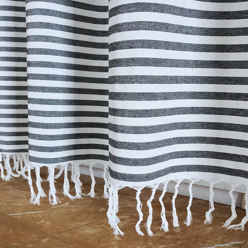 Занавеска для душа из хлопка занавеска с кисточками в стиле бохо/Лидер продаж 2023 занавески ванной и