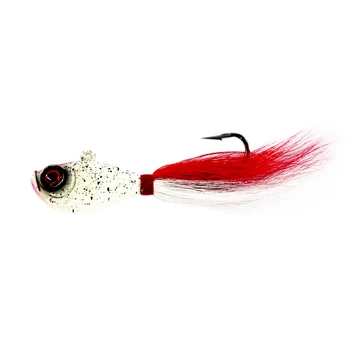 168g 6oz Heavy Metal Lure Jig Lead Head Real Feather Saltwater SWIMBAIT Bucktail for Sea Fishing Trout – Soft Lure – view 4