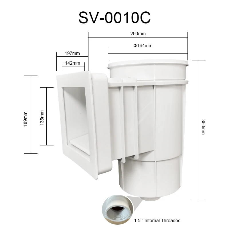 Pool Fitting Standard Wall Skimmer Sv0010c Swimming Pool Cleaner High