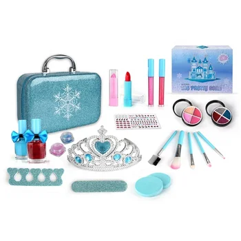 Best Selling Snowflake Pattern Kids Suitcase Cosmetics Set