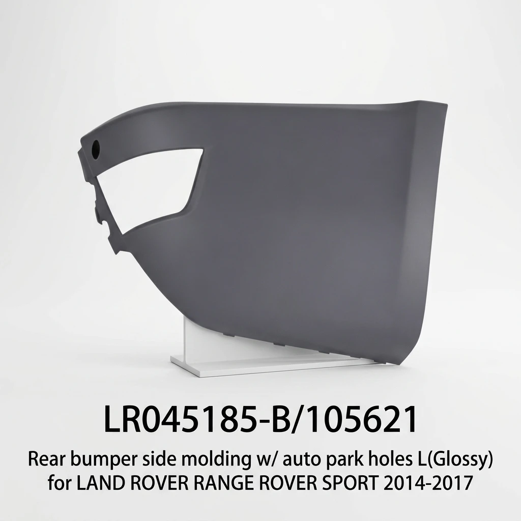 LR045185-B/105621 Rear Bumper Side Molding W/ Auto Park Holes L(Glossy) PP+EPDM-20 Plastic for LAND ROVER