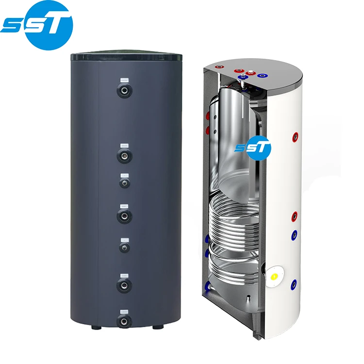 SST Wholesale Good Quality Stainless-steel SUS304 Home Use 100L/150L/200L Heat Pump Buffer Tank