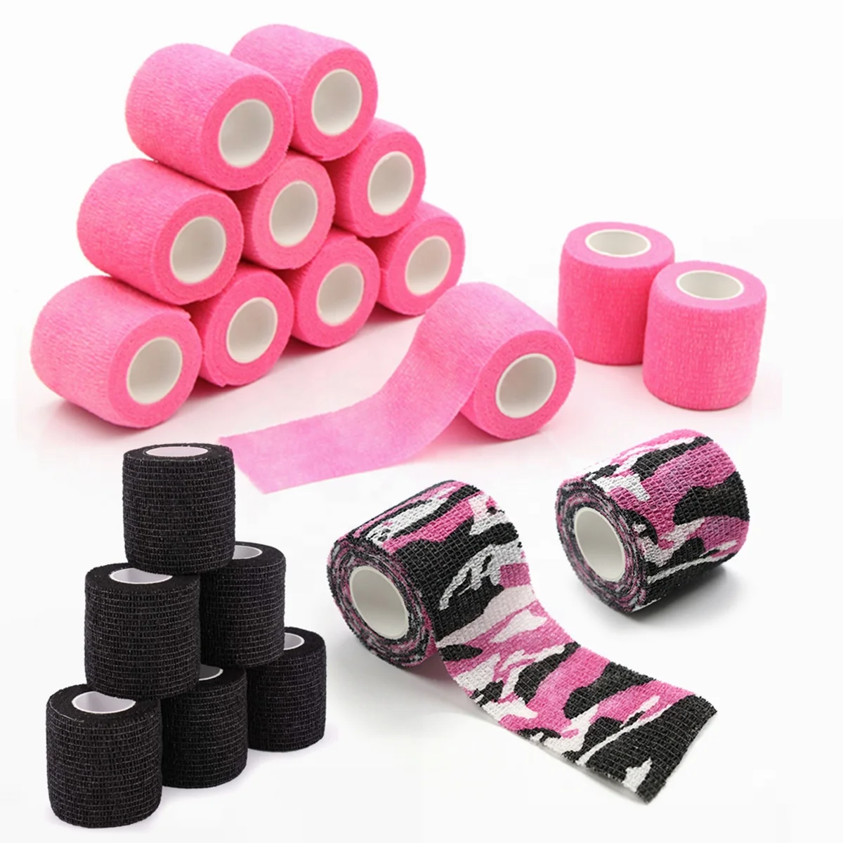 Тактические принадлежности для татуажа профессиональная черная камуфляжная эластичная лента самоклеящаяся повязка