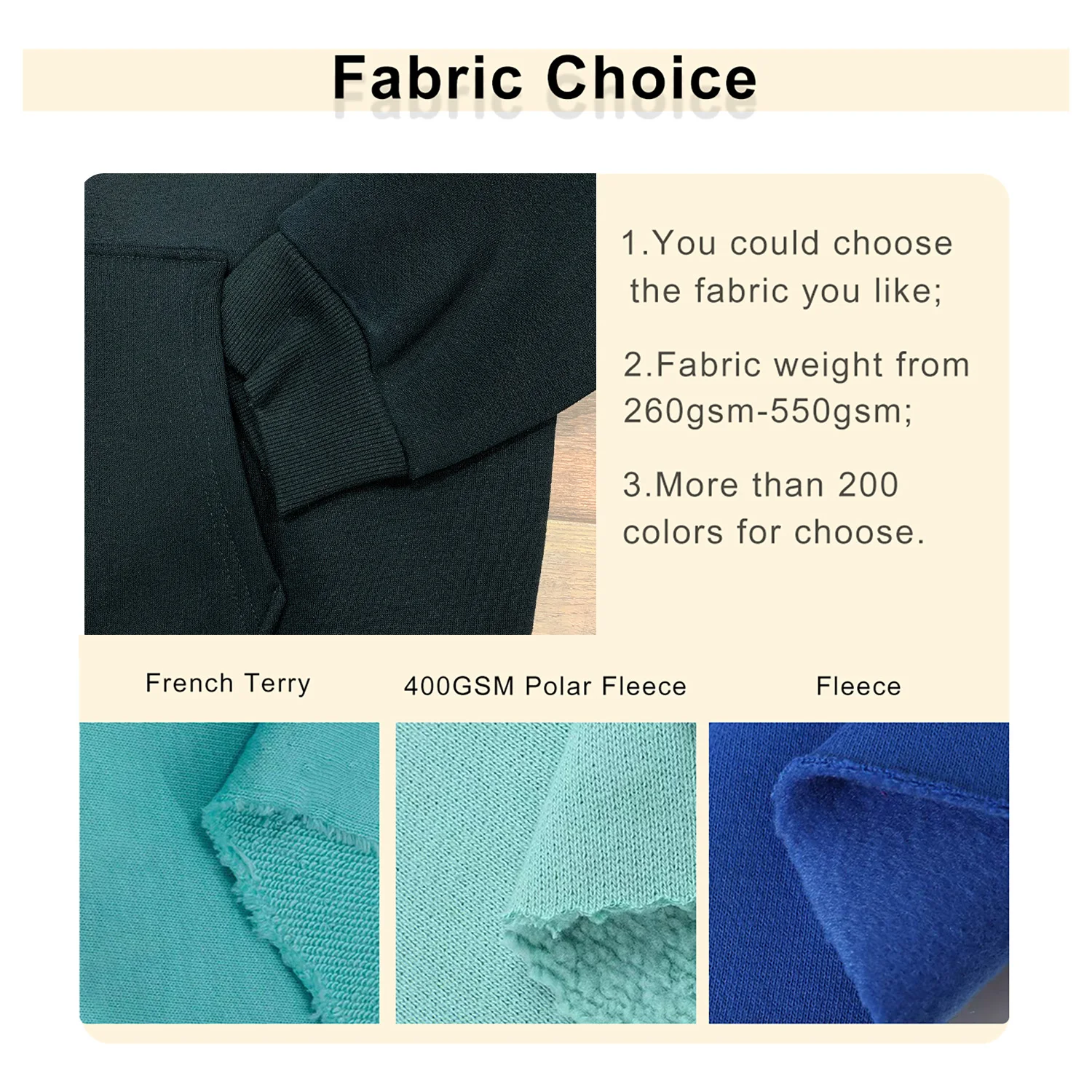 Oem Men’s Solid Color Fleece Hoodies Heavy Weight Fitness Gym Streetwear Label Hoodie 80% Cotton 20% Polyester