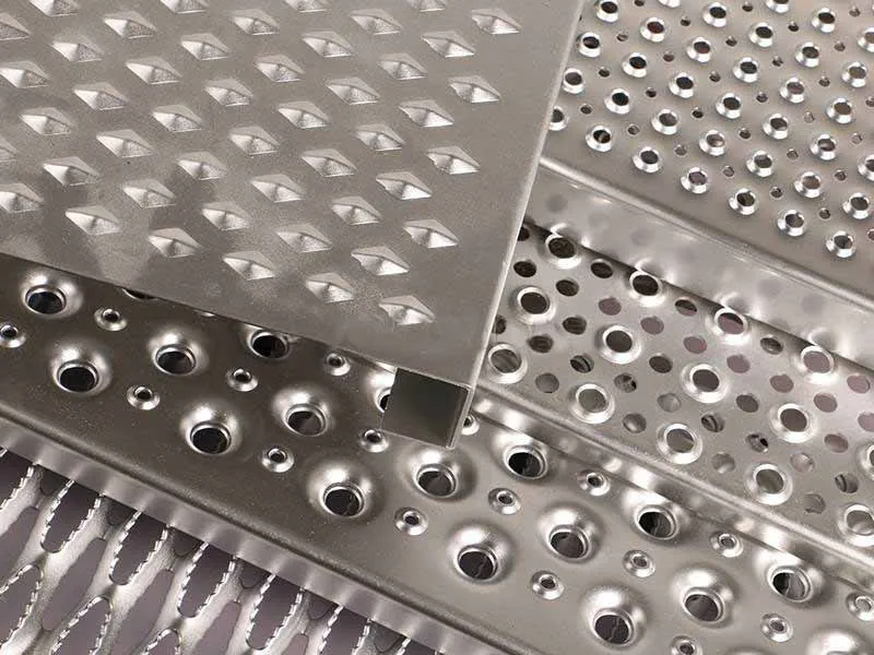 Traction Tread Plank Grating Dimple Perforated Sheet Round Hole Anti Skid Plate for Flooring Walkway