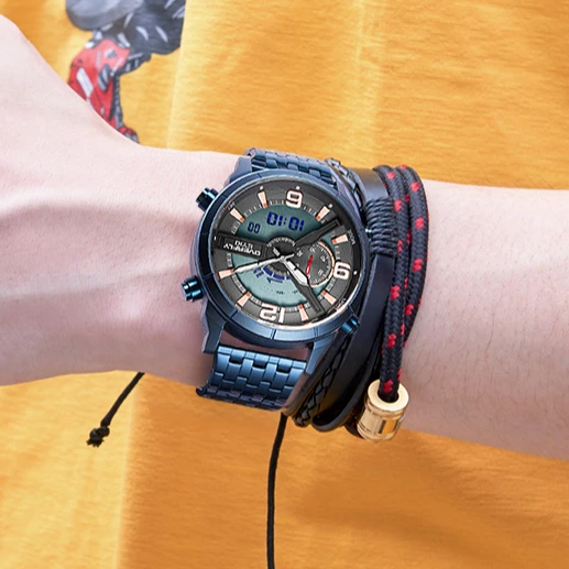 EYKI OVERFLY Multi Function Sports Watch Analog and Digital Watch Dual Time Analog Watch  for Men