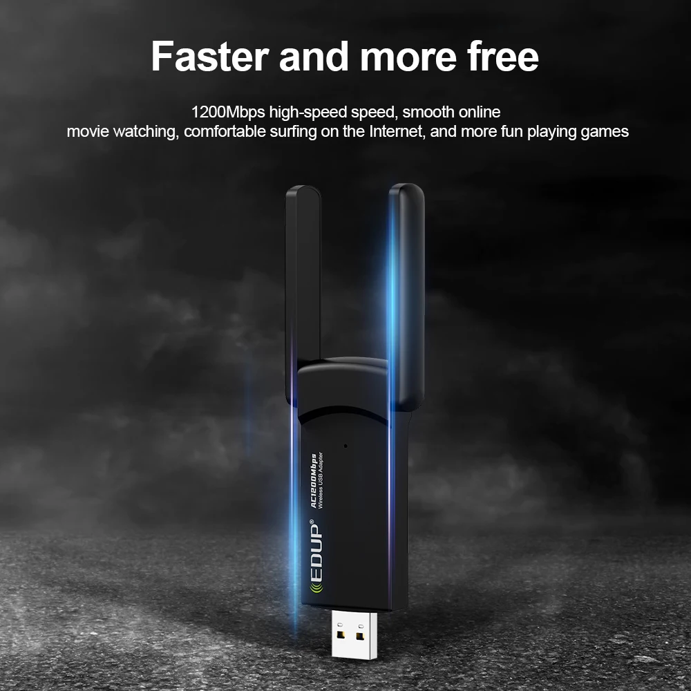 Edup 802.11ac 600mbps 1200mbps Dual Band Wireless Adapter Usb Wifi ...