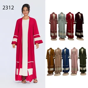 Wholesale New Fashion Middle East Muslim Robe Long Sleeve Cardigan Breathable Dress